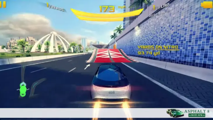 Asphalt 8 Area 51 Route 375-1 Fastest Routes on the Asphalt 8 Dubai Track