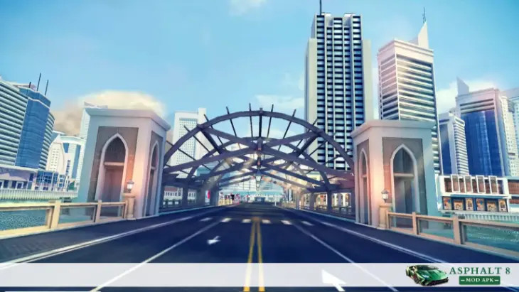 Overview of the Asphalt 8 Dubai Track Overview of the Asphalt 8 Dubai Track
