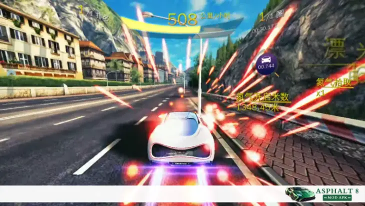 Fastest Routes and Driving Lines on Azure Coast Asphalt 8