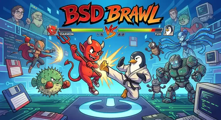 The BSD Brawl: Characters Your Digital Children