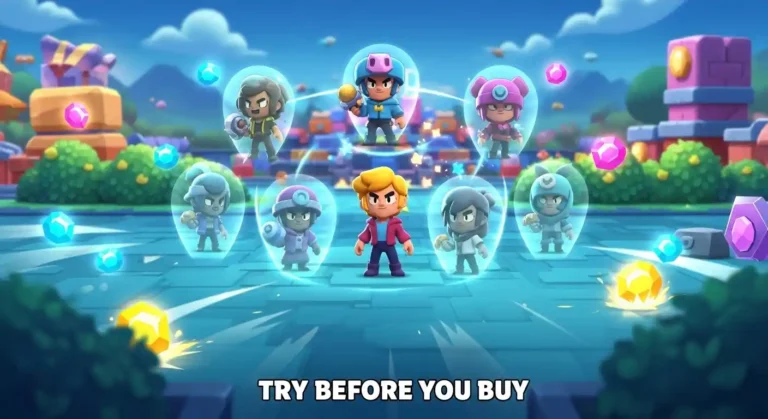 The Skin Showroom in Nulls Brawl